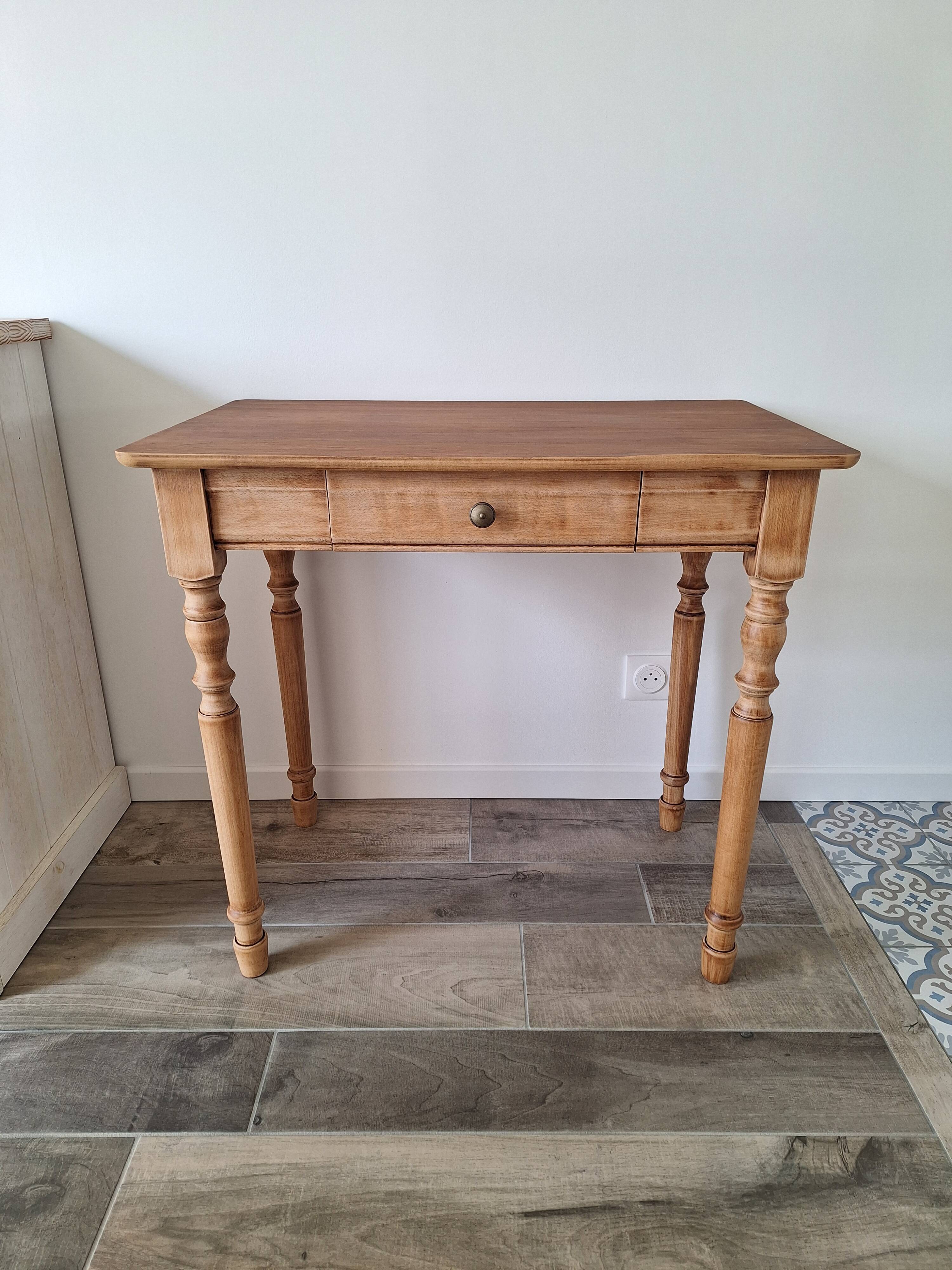 Vintage Country Farmhouse Desk / Console / Side Table