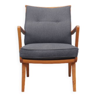 Fauteuil en merisier, design allemand, années 1960, designer : Walter Knoll, fabricant : Knoll Antimott