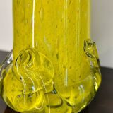 Vase Murano jaune années 60