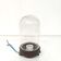 Glass globe wall lamp and industrial bakelite