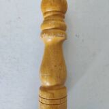 Turned wooden pepper mill