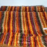 Brown mohair wool plaid/blanket from Vian-Tiran