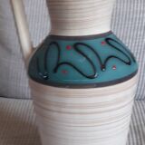 Grand vase vintage en céramique signé