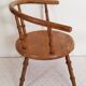 Vintage doll chair, in wood, and Liberty cushion