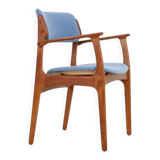 Newly upholstered O.D. Møbler / Erik Buck “Type 50” armchair / teak / mid-century / Danish modern design / Erik Buch