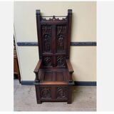 Antique - Chest Bench, - Neo-Gothic
