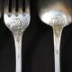 Housewife 6 people style Rocaille in silver metal