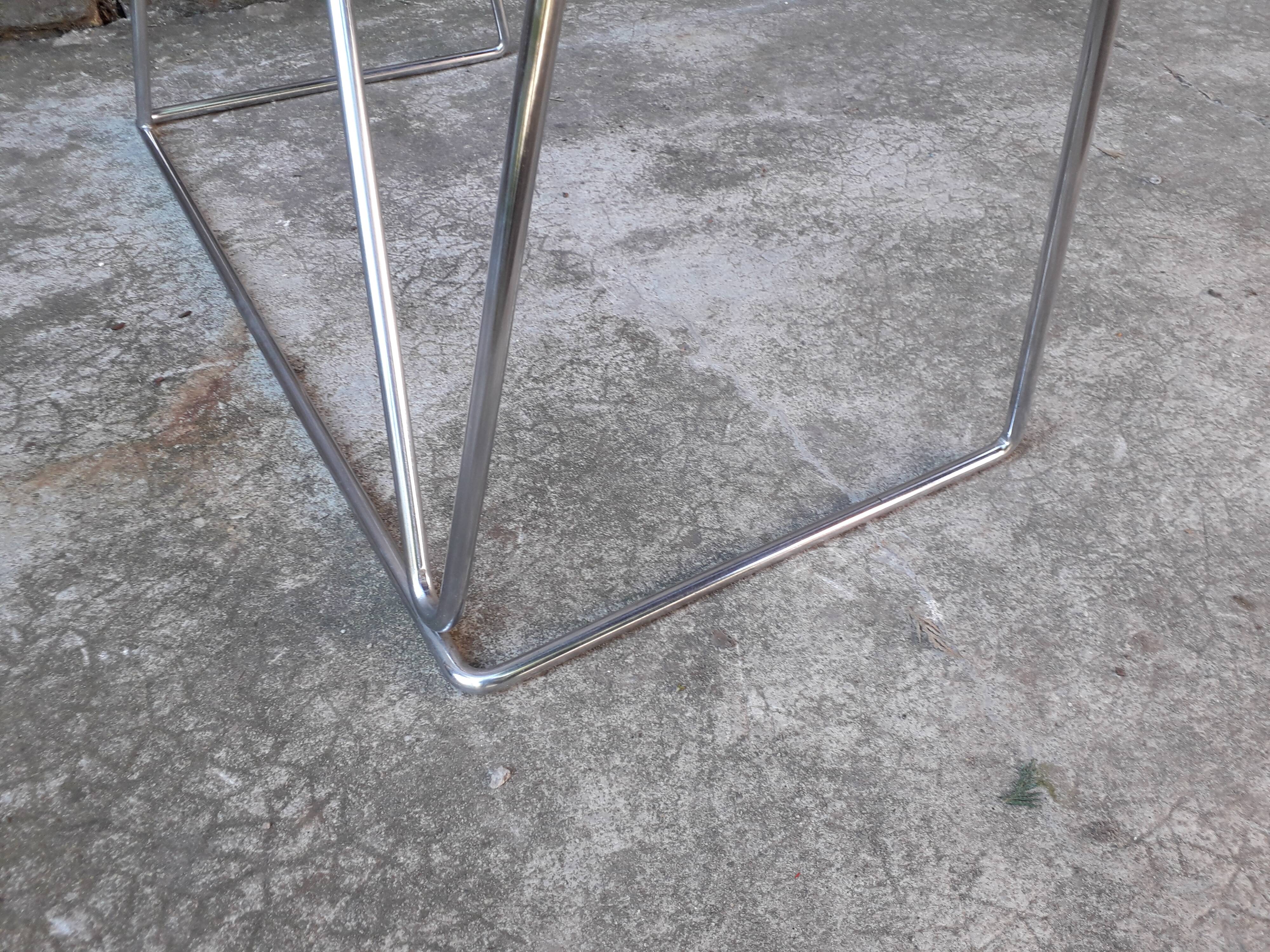 Bureau vintage plateau verre 130 cm