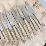 Set of 18 antique knives, silver metal