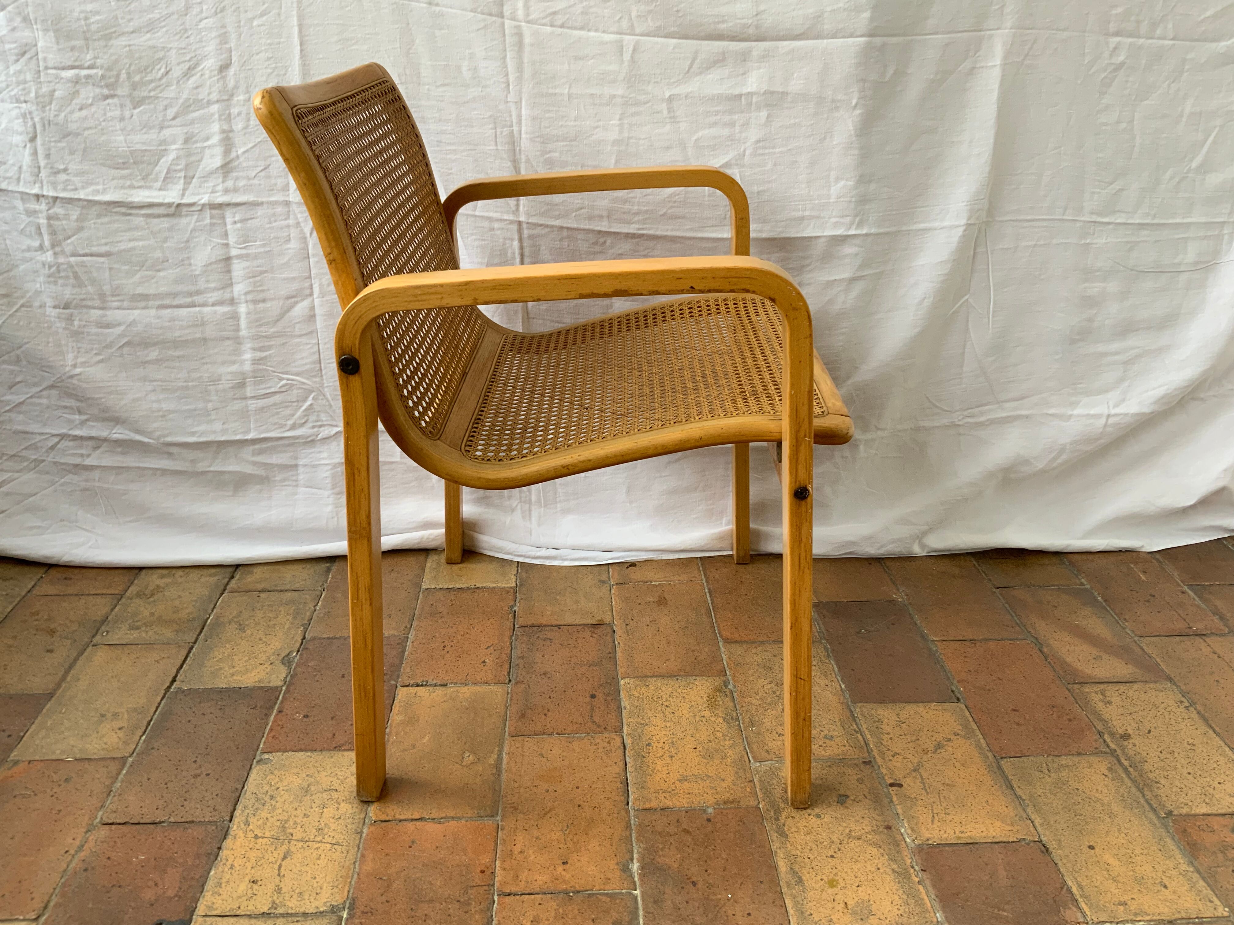 Vintage canned armchair