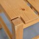 Set of four solid pine chairs by Maison Regain.