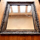 Antique silvered mirror "Barthélémy" – elegance and poetry of time