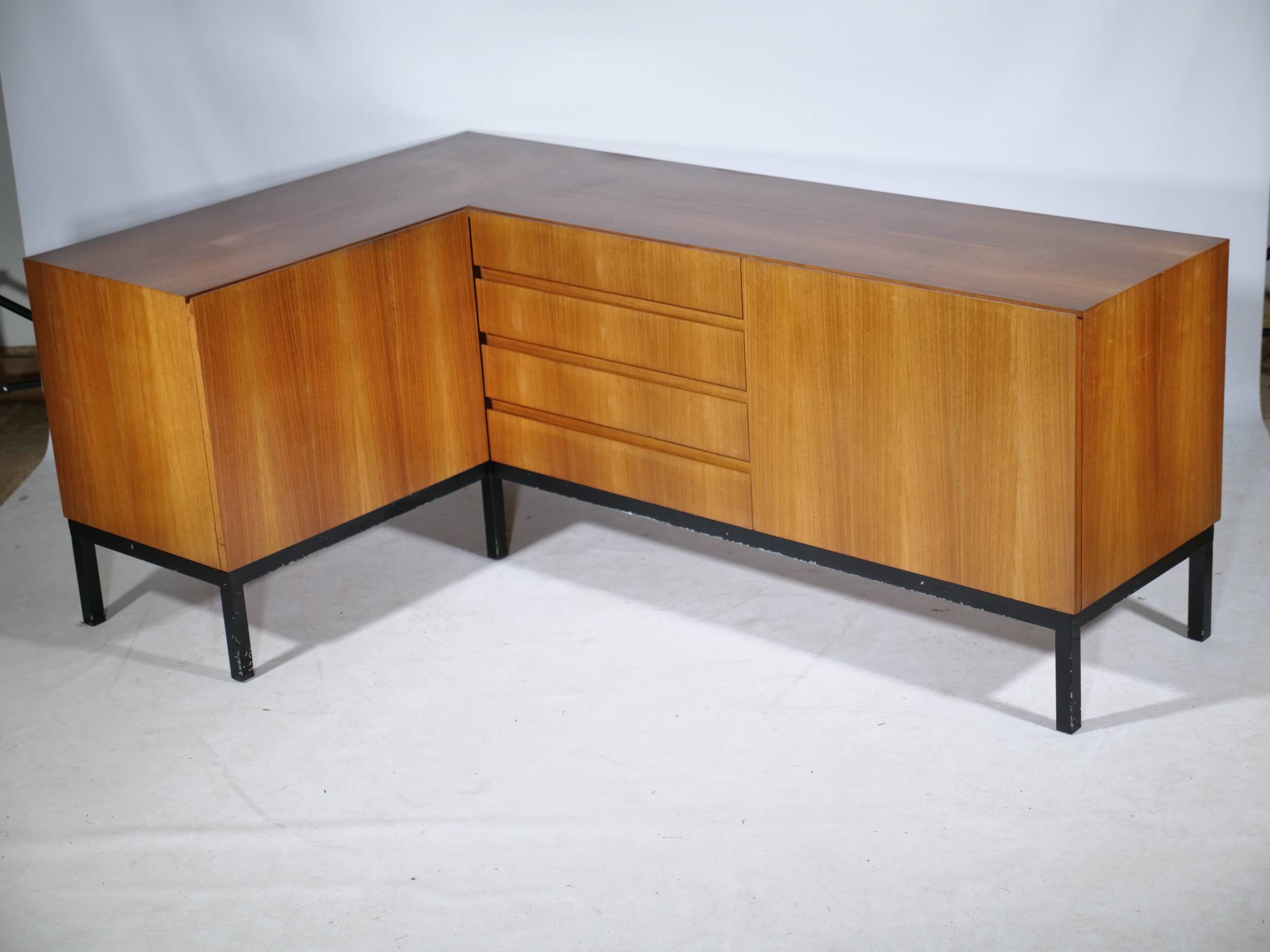 Mid-Century Corner Sideboard from the 1960s