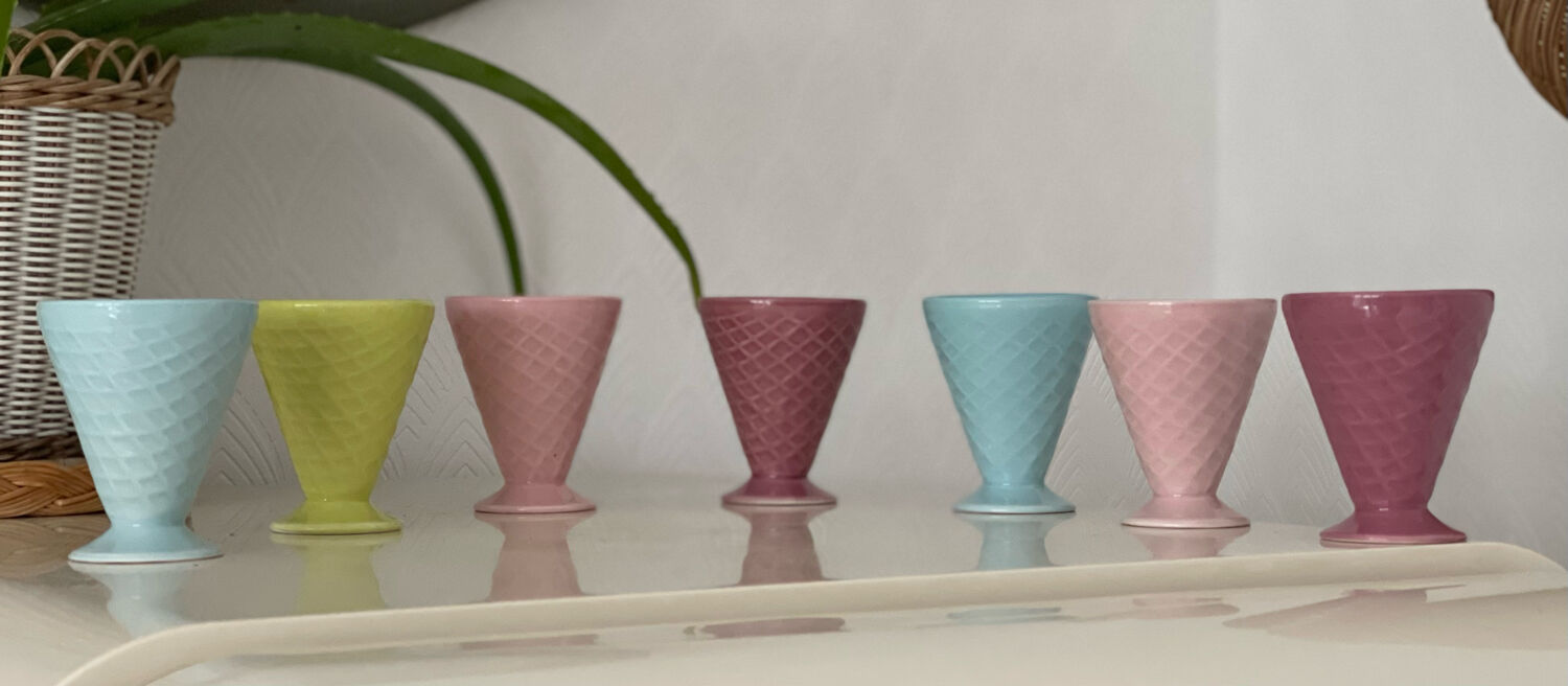 7 ceramic ice cups
