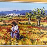 Provençal painting signed Volpi