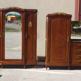 Louis XVI style mahogany cabinet