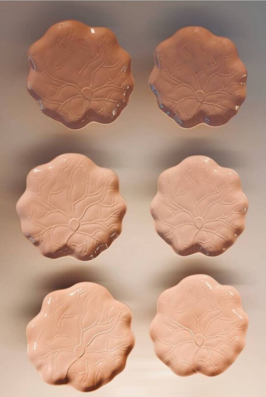 Lot de 6 assiettes Christian Dior – Modèle "Nénuphar"
