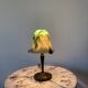 Lampe art nouveau en verre soufflé