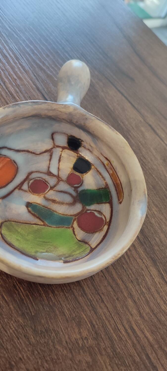 Ceramic signed by Marie-Christine Treinen Vallauris 20th Congress Nice