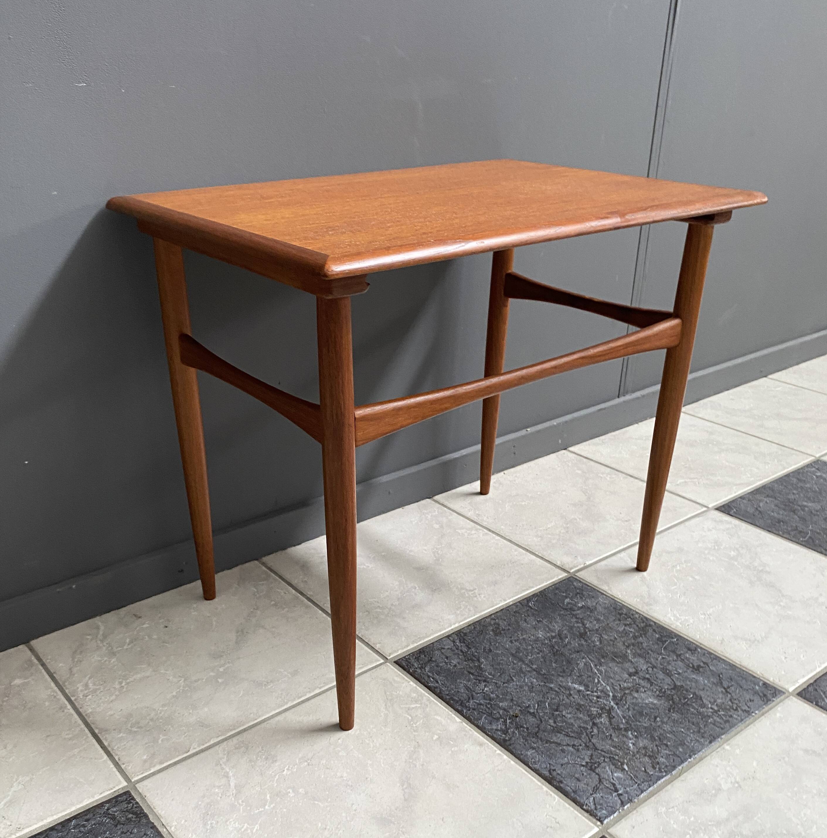 Teak side table by Kai Kristiansen Denmark 1960s