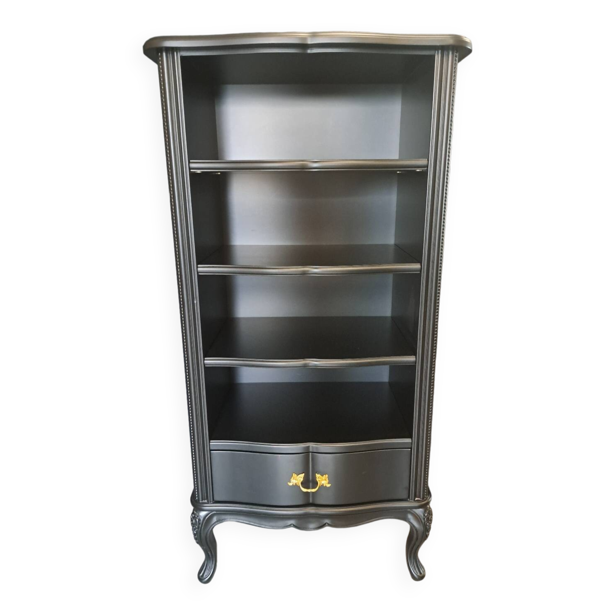 Tosconova black lacquered bookcase