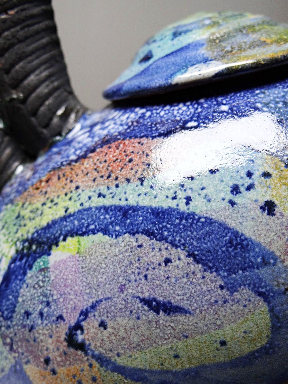 Terracotta teapot, US studio, 1950-1970 era, David Constantine White.