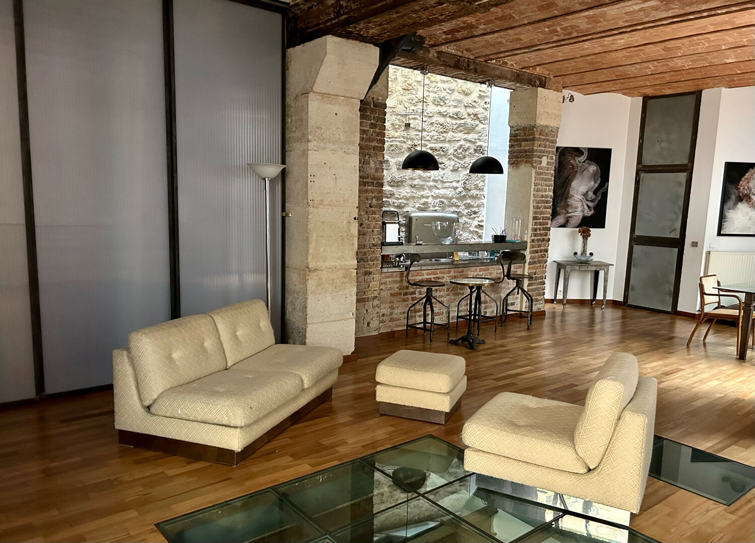 Salon "California" Jacques Charpentier, edition "Flat", France 1970