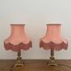 Pair of fringed lamps