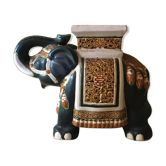 Terracotta elephant plant holder