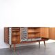 Buffet peint à la main Op-Art du milieu du siècle de Sven Andersen Møbelfabrikk,