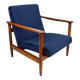 GFM-142 armchair, designed by Edmund Homa from the 70s, navy blue - 2 pieces available
