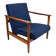 GFM-142 armchair, designed by Edmund Homa from the 70s, navy blue - 2 pieces available