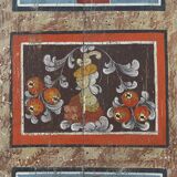 Folk art painted bridal wardrobe