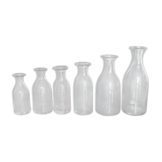 6 cider decanters: complete series of gradients