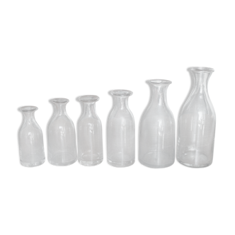 Set of 6 cider carafes complete series of gradients