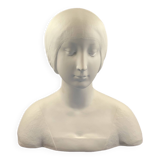 Large Porcelain Biscuit Bust - Limoges - 20th century - 40 cm without the base