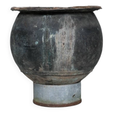 Pot, jardinière en cuivre antique, France