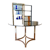 Round glass table 1970