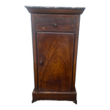 Bedside table in painted sheet metal