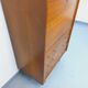 Meuble de rangement secrétaire vintage en bois de chêne des années 50 60