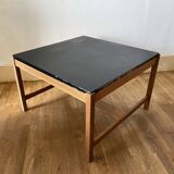 Coffee Table With Black Lacquered Top And Reversible