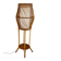 Bamboo rattan floor lamp from the 1960s in the Audoux Minet style.