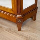 Mid-20th Century Single-Leaf Beech Display Cabinet, 1940s