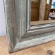 Miroir ancien patiné vert et blanc