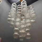 Murano Glass Bubble Chandeliers, Italy, 1980s – Set of 2