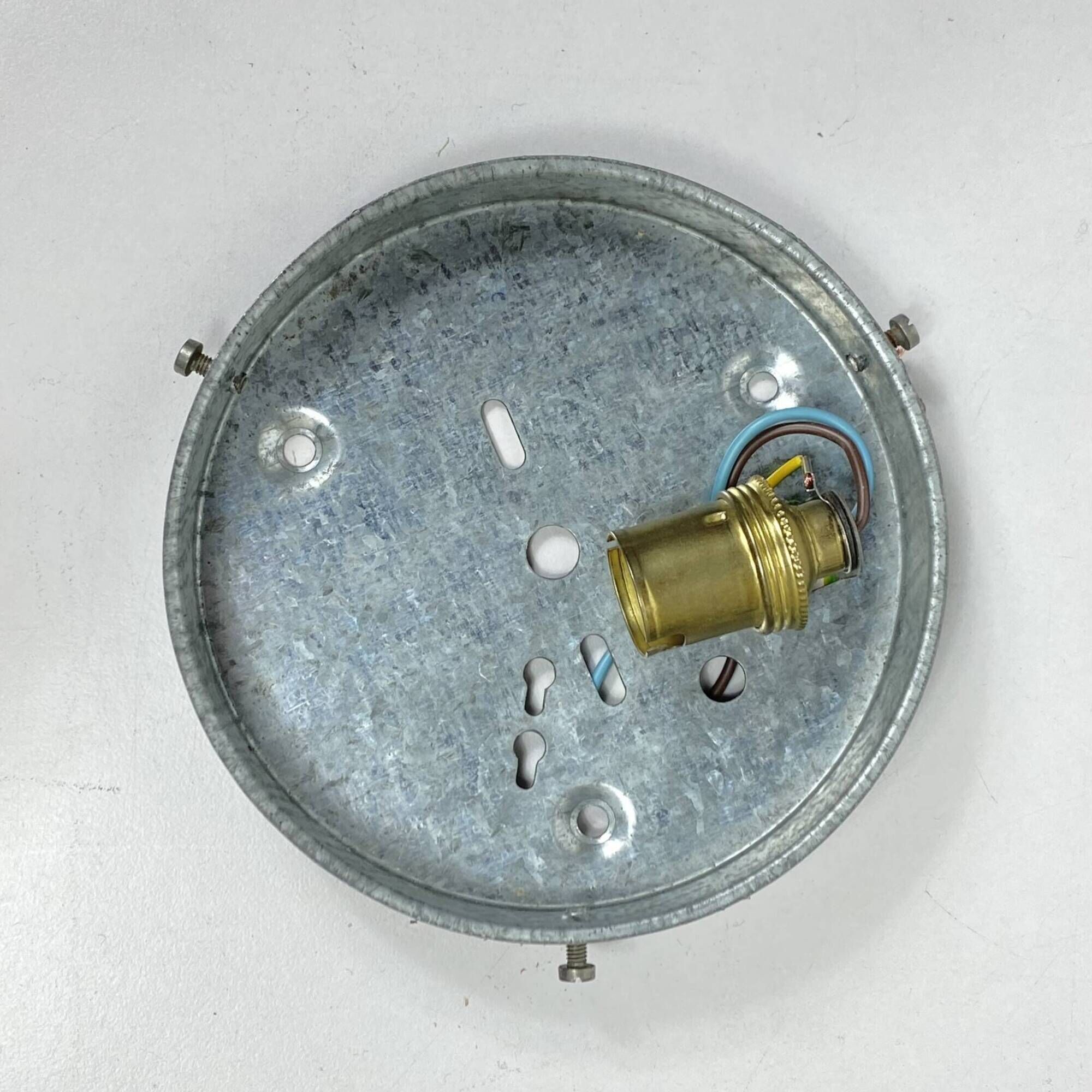 Small wall light ceiling light round minimalist glass 1970 1980 seventies eighties