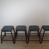 Lot of 4 industrial stools