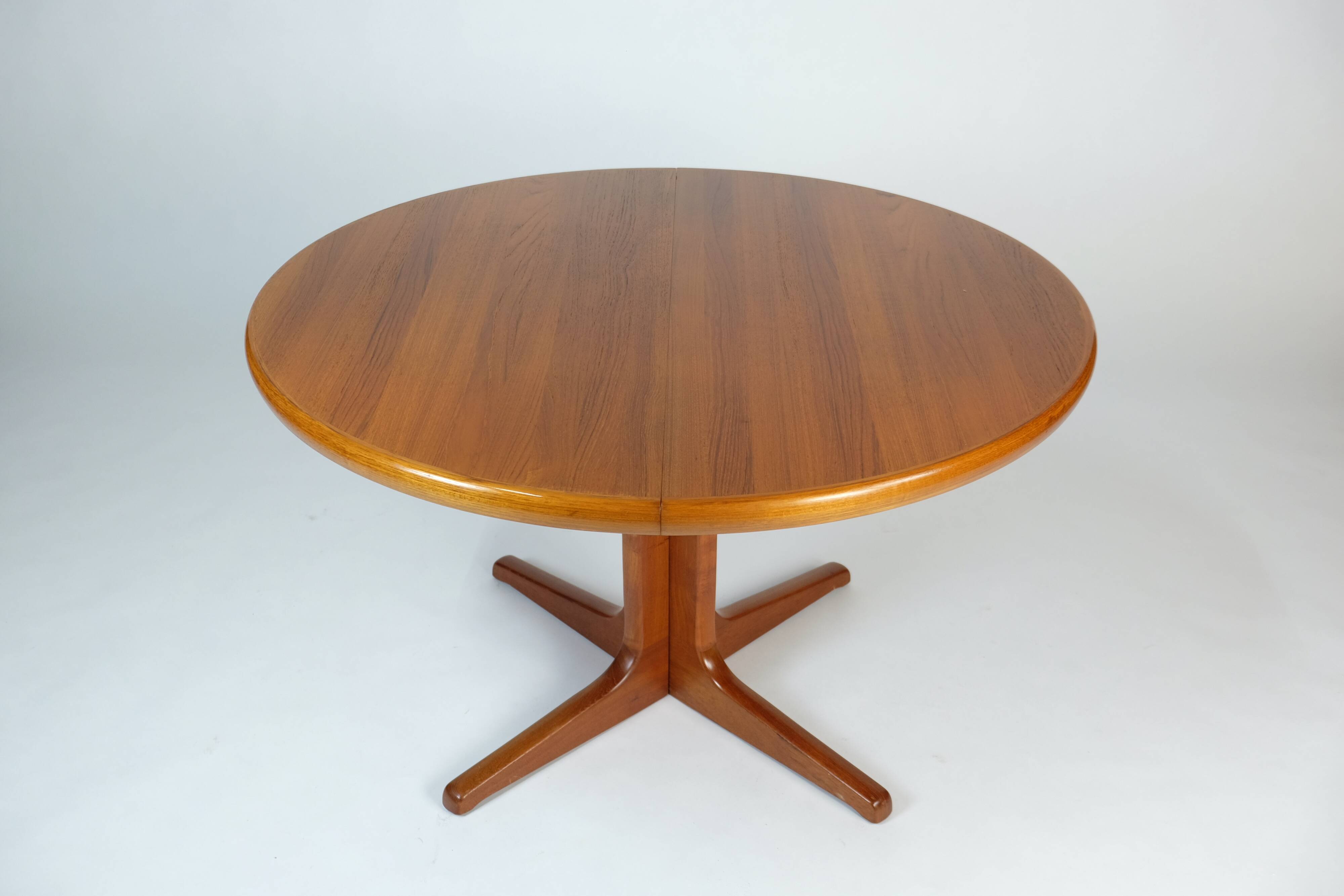 Vintage Teak Esstisch Dining Table Rund Erweiterbar Glostrup Danish Design