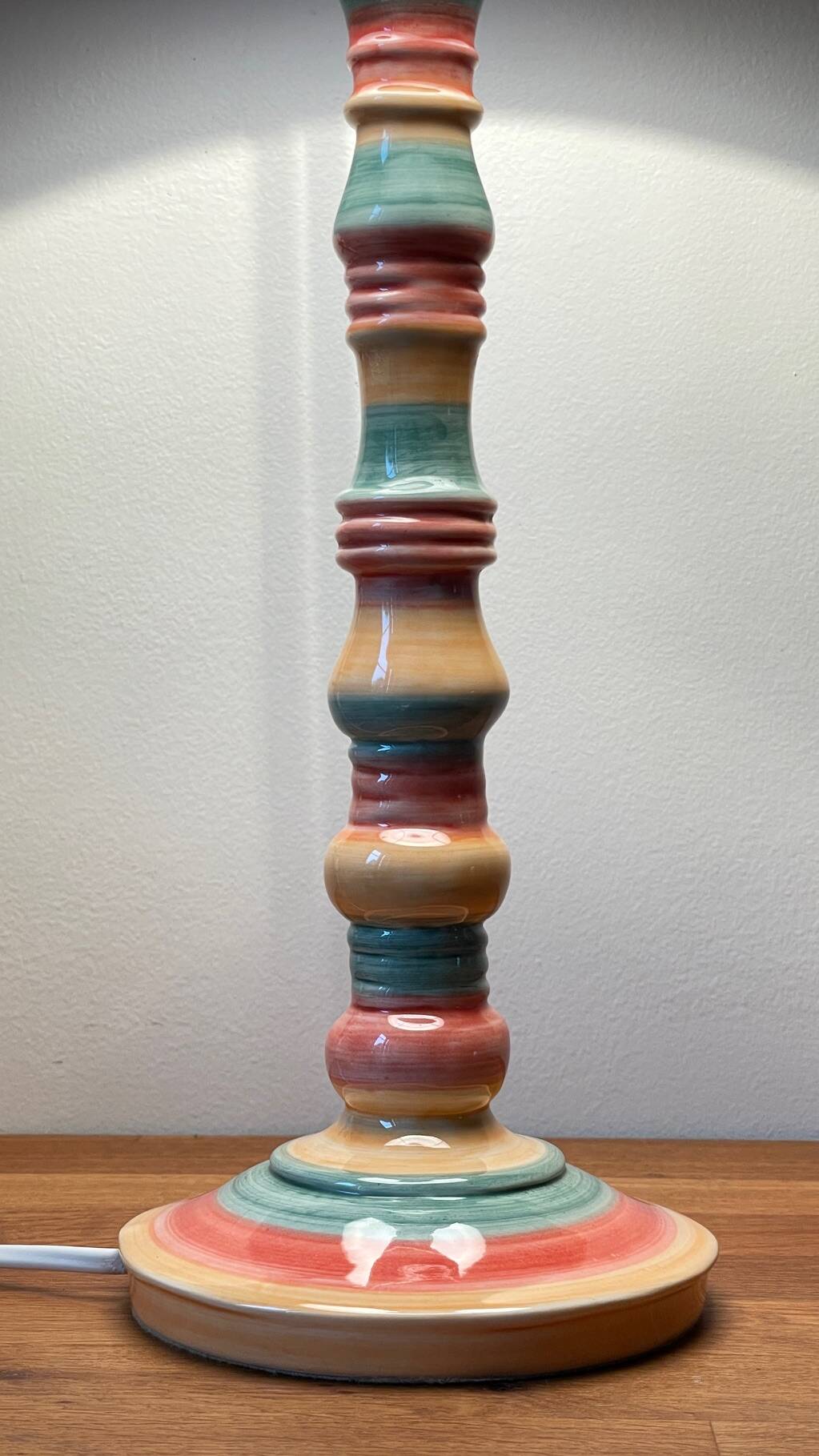Ceramic lamp by 0. corro vintage