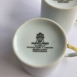 2 Limoges Haviland Stanislas model coffee cups (?)